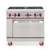 American Range AR-5-LP 36" W 4 Open Burners Liquid Propane Restaurant Range - 95,000 BTU