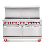 American Range AR-24G-6B-CL-SBR 60" W 6 Burners Natural Gas Restaurant Range - 262,000 BTU