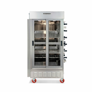 American Range ACB-7 45" W Stainless Steel Port Pipe Natural Gas Rotisserie Oven - 105,000 BTU