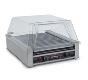 Nemco 8045N-230 Aluminum And Stainless Steel Construction Roller-Type Roll-A-Grill® Narrow Hot Dog Grill - 230V