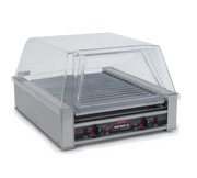 Nemco 8045N-220 Aluminum And Stainless Steel Construction Roller-Type Roll-A-Grill® Narrow Hot Dog Grill - 220V