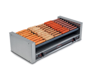 Nemco 8075SXW-SLT-RC GripsIt Coated Rollers Roller-Type Roll-A-Grill® Hot Dog Grill - 120V