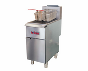 MVP Group IGF-75/80-LP 80 Lbs. Stainless Steel Front and Galvanized Sides LP Gas IKON Fryer - 150,000 BTU