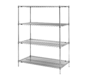 Metro N366C 60" W x 18" D Chrome 4 Wire Shelves Super Erecta Starter Shelving Unit