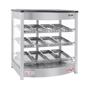 Skyfood FWD3S12P 25.63" W Stainless Steel Base Straight Glass Steam Line Food Warmer Display Case - 120 Volts