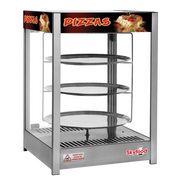 Skyfood PD3TS18 22" W x 19" D x 31.5" H Aluminum Frame Stainless Steel Base Steam Line Pizza Display Case - 120 Volts