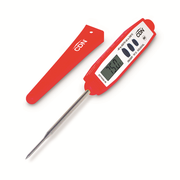 CDN DTT450-R 2.75" Red Stainless Steel Stem High Heat Thin Tip Pocket Thermometer