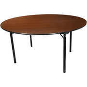 Flash Furniture MEW-60R-WB 5' Dia. Plastic Round Folding Banquet Table