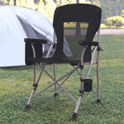 Flash Furniture JJ-CC302-BK-GG 24" W Black Padded Armrest Folding Chair