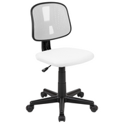 Flash Furniture LF-134-WH-GG 250 Lbs. White Adjustable Seat Height Flash Fundamentals Task Office Chair