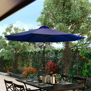 Flash Furniture GM-402003-NVY-GG 9' Navy Blue Aluminum Pole Round Top Patio Umbrella