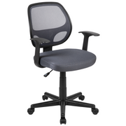 Flash Furniture LF-118P-T-GY-GG 250 Lbs. Gray Adjustable Seat Height Flash Fundamentals Task Office Chair