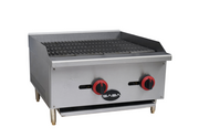 SABA CB-24-NG 24" W Stainless Steel Countertop Natural Gas Radiant Charbroiler - 60,000 BTU