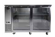 SABA SBB-24-48GSS 48.88" W Stainless Steel Glass Door Back Bar Cooler - 115 Volts