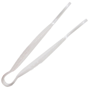 Thunder Group PLFTG006CL 6" Clear Polycarbonate Flat Grip Serving Tongs