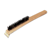 Thunder Group WDBS01414" L Wood Handle Heavy-Duty Wire Brush
