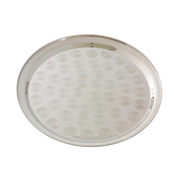 Thunder Group SLCT314 14" W Round Stainless Steel Serving Tray