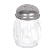 Thunder Group GLTWCS006P 6 Oz. Clear Glass Perforated Top Cheese Shaker
