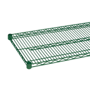 Thunder Group CMEP2436 36" W x 24" D Green Epoxy Coated Heavy Duty Wire Shelving