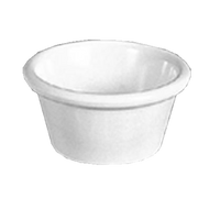 Thunder Group ML536B1 2.5 Oz. Bone Melamine Round Smooth Ramekin