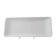 Thunder Group 24110WT 11.25" L White Rectangular Melamine Classic Plate