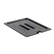 Thunder Group PLPA7120CSBK 1/2 Size Black Polycarbonate Food Pan Cover