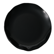Thunder Group RF1018B Black Melamine Round Plate