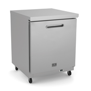 Kelvinator KCHUC27F 27"W Aluminum And Stainless Steel One-Section Undercounter Freezer - 115 Volts