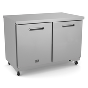 Kelvinator KCHUC48F 12 Cu. Ft. Aluminum And Stainless Steel Two-Section Undercounter Freezer - 115 Volts
