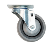 New Age C538 4" Dia Thermoplastic Rubber (TPR) Wheel Tread Swivel Plate Caster Without Brakes