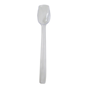 Thunder Group PLBS010CL 0.75 Oz. Clear Polycarbonate Solid 10" Buffet Spoon