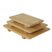 Thunder Group WSPB003 10.5" W Bamboo Sushi Serving Plate