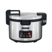 Hamilton Beach 37590 90 Cup Stainless Steel Non-Stick Pot Commercial Rice Cooker and Warmer - 240 Volts 1-Ph