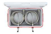 ABECO 811-100SS 48 Qt. Red Two Product Coil Box with 100′ Stainless Steel Coils