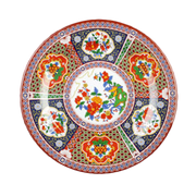 Thunder Group 1013TP 12.63" Dia. Melamine Peacock Round Plate