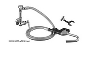 Component Hardware KL69-3100-VB 72" Stainless Steel Flexible Hose Single Hole Wall Mount Encore Pot Filler Assembly
