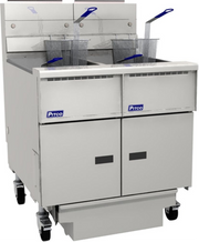 Pitco SG14-2FD-NG 50 Lbs. Stainless Steel Millivolt Natural Gas Solstice Prepackaged Fryer System - 244,000 BTU