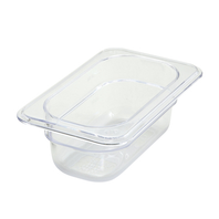 Winco SP7902 1/9 Size Polycarbonate Poly-Ware Food Pan