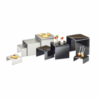 Cal-Mil 239-2 5"W x 5"D x 2"H Stainless Steel Classic Riser