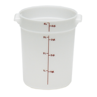 Cambro RFS4148 4 qt White Round Storage Container