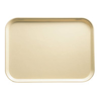 Cambro 3753537 14.56" W x 20.87" D Rectangular Dishwasher Safe Cameo Yellow Camtray