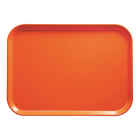 Cambro 3753220 14.56" W x 20.87" D Rectangular Dishwasher Safe Citrus Orange Camtray