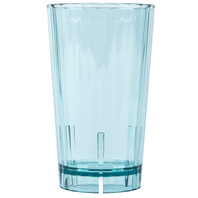 Cambro HT120CW196 12 Oz. Polycarbonate Azure Blue Camwear Huntington Tumbler