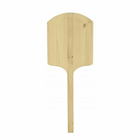 Omcan USA 80605 14" x 16" Blade Rectangular Pizza Peel with 36" L and Wooden Handle