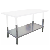 Omcan USA 17619 72" W x 24" D Galvanized Elite Series Undershelf
