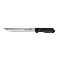 Omcan USA 11834 8" Black Handle Straight Blade Fillet Knife