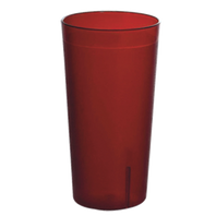 Omcan USA 80329 5 Oz. Red Plastic Pebbled Tumbler