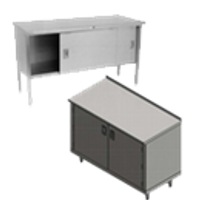 Enclosed Base Commercial Work Table