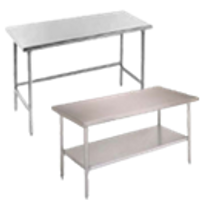 Stainless Steel Open Base Work Table