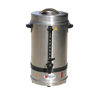 CAC China BVCM-110 108 Cups Stainless Steel Urn Coffee Maker - 110V-120  Volts 1500 Watts (2 Each Per Case) - Culinary Depot